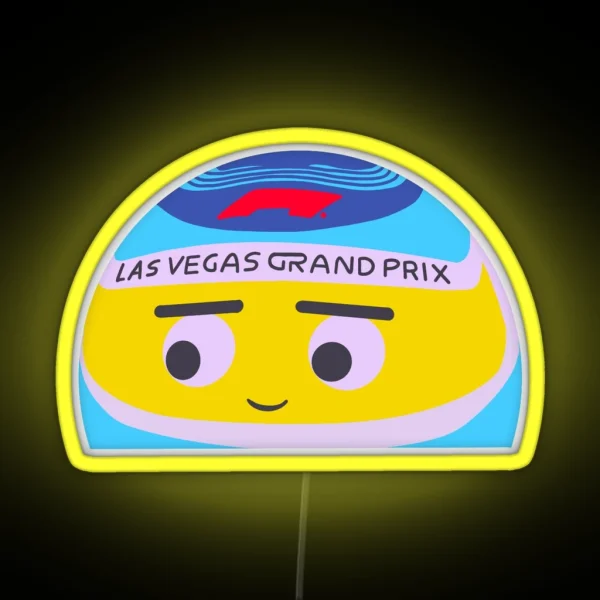 Las Vegas Grand Prix Emoji Sphere RGB Neon Sign