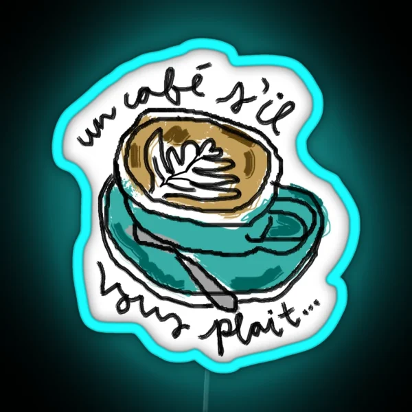 Latte Art RGB Neon Sign