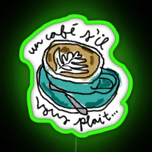 Latte Art RGB Neon Sign