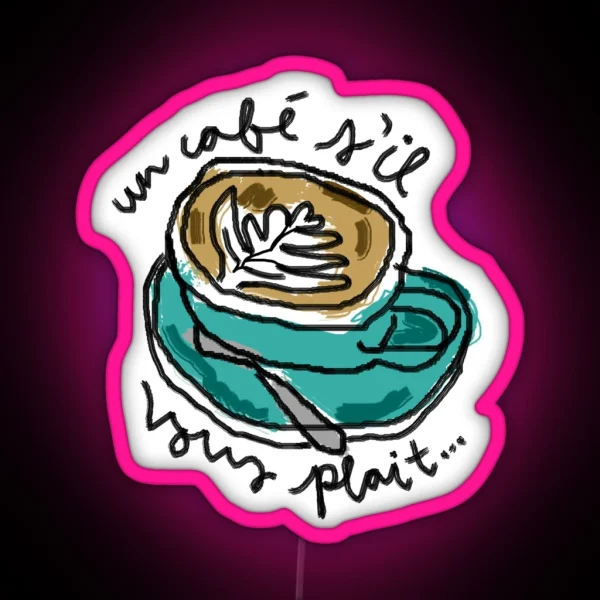 Latte Art RGB Neon Sign