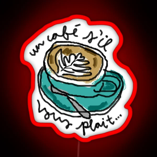 Latte Art RGB Neon Sign