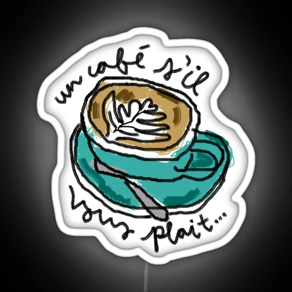 Latte Art RGB Neon Sign