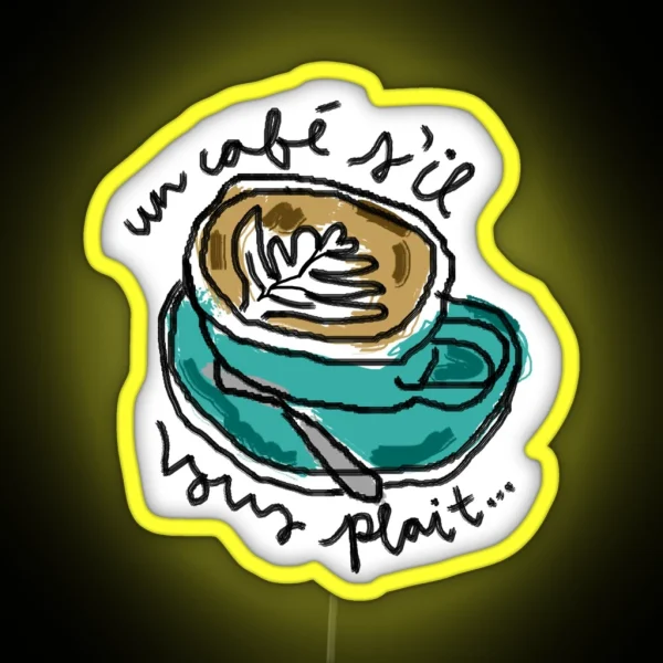 Latte Art RGB Neon Sign