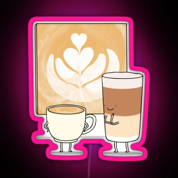 Latte Art RGB Neon Sign