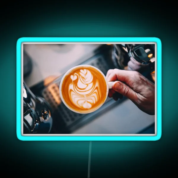 Latte Art RGB Neon Sign