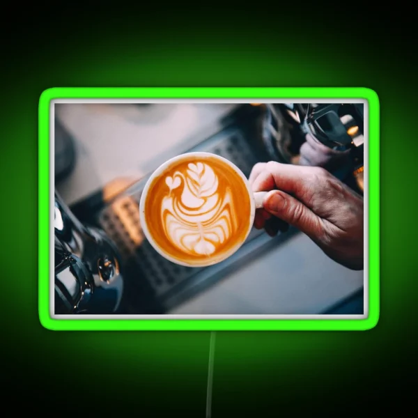 Latte Art RGB Neon Sign