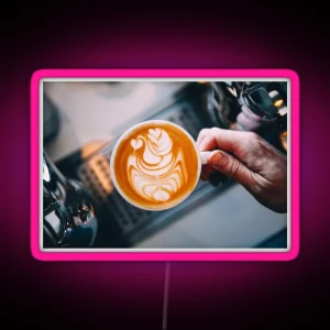 Latte Art RGB Neon Sign