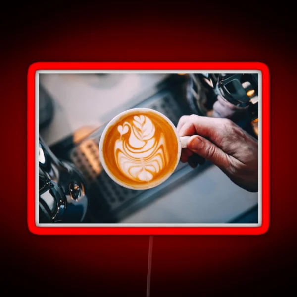 Latte Art RGB Neon Sign