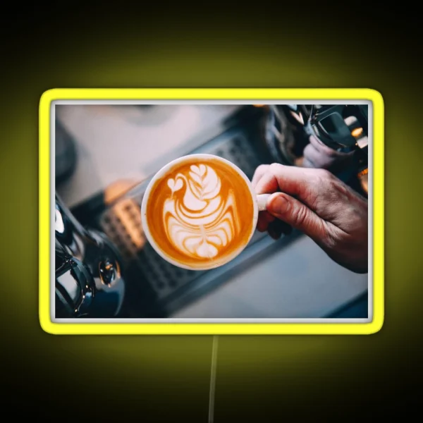 Latte Art RGB Neon Sign