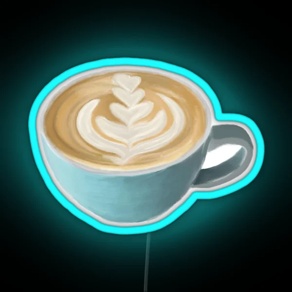 Latte Art RGB Neon Sign