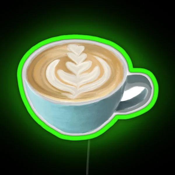 Latte Art RGB Neon Sign