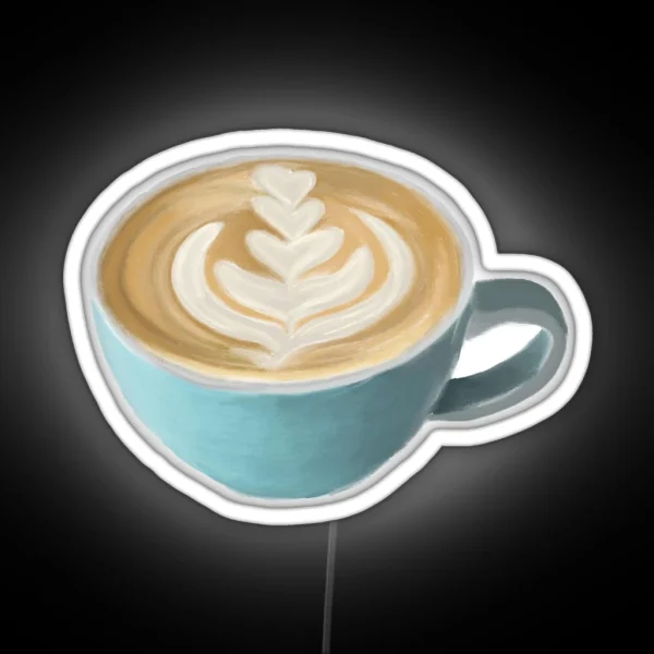 Latte Art RGB Neon Sign