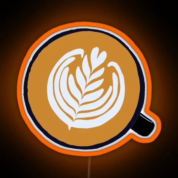 Latte Art RGB Neon Sign
