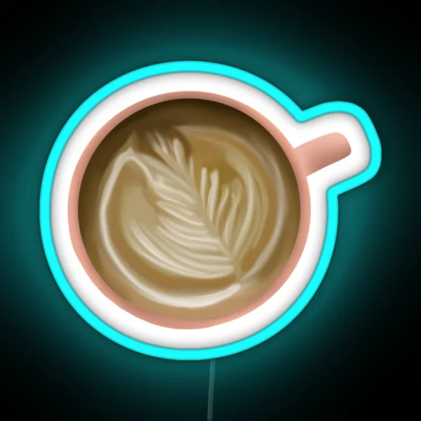 Latte Art RGB Neon Sign