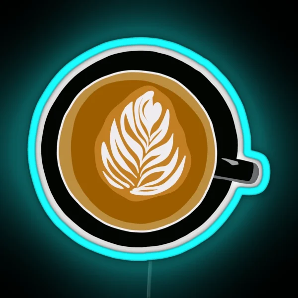 Latte Art RGB Neon Sign