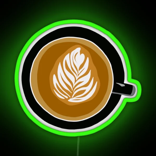 Latte Art RGB Neon Sign