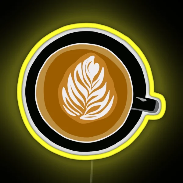 Latte Art RGB Neon Sign
