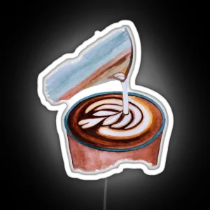 Latte Art RGB Neon Sign