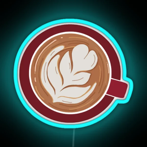 Latte Art Small Led RGB Neon Sign