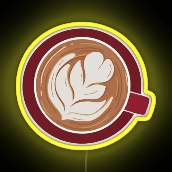Latte Art Small Led RGB Neon Sign