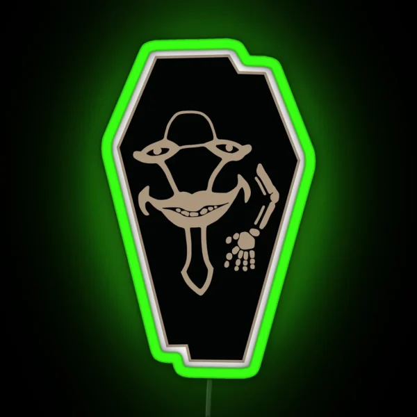 Laughing Coffin RGB Neon Sign