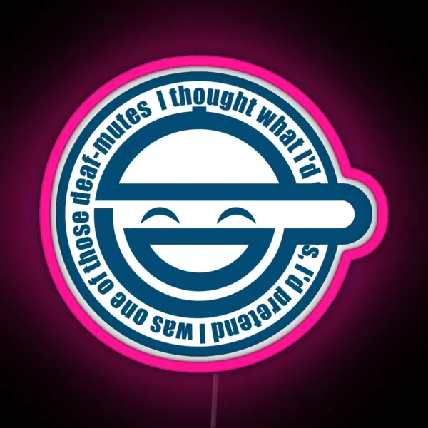 Laughing Man GHOST IN THE SHELL RGB Neon Sign