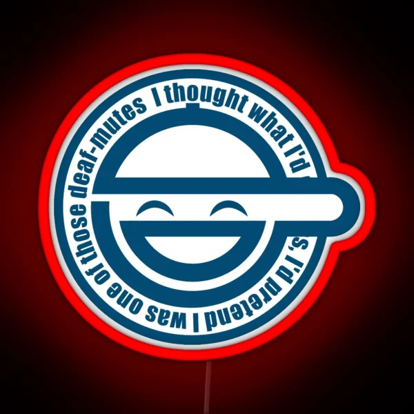 Laughing Man GHOST IN THE SHELL RGB Neon Sign
