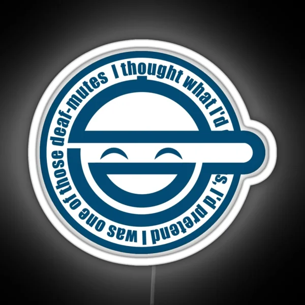 Laughing Man GHOST IN THE SHELL RGB Neon Sign