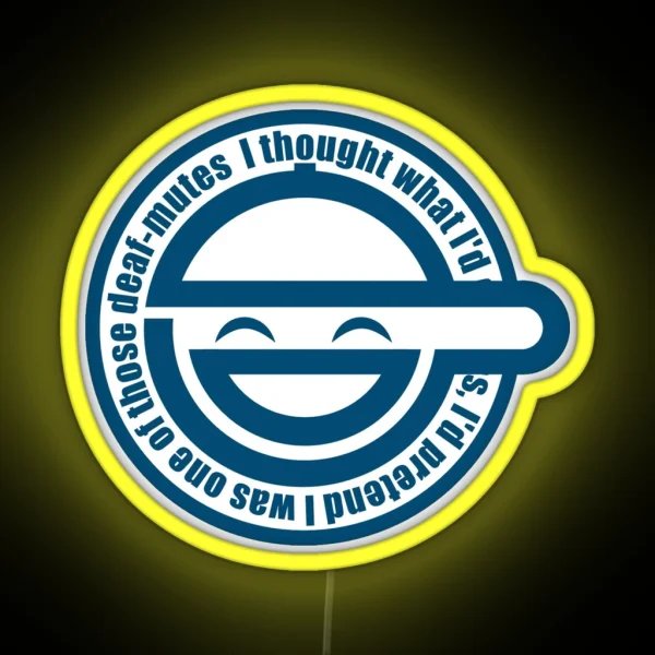 Laughing Man GHOST IN THE SHELL RGB Neon Sign