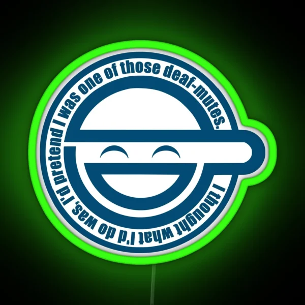 Laughing Man RGB Neon Sign