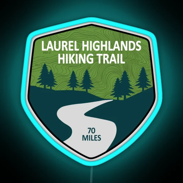 Laurel Highlands Hiking Trail RGB Neon Sign