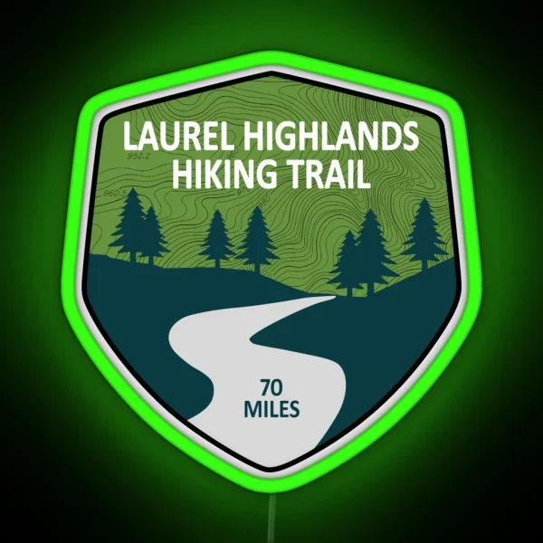 Laurel Highlands Hiking Trail RGB Neon Sign