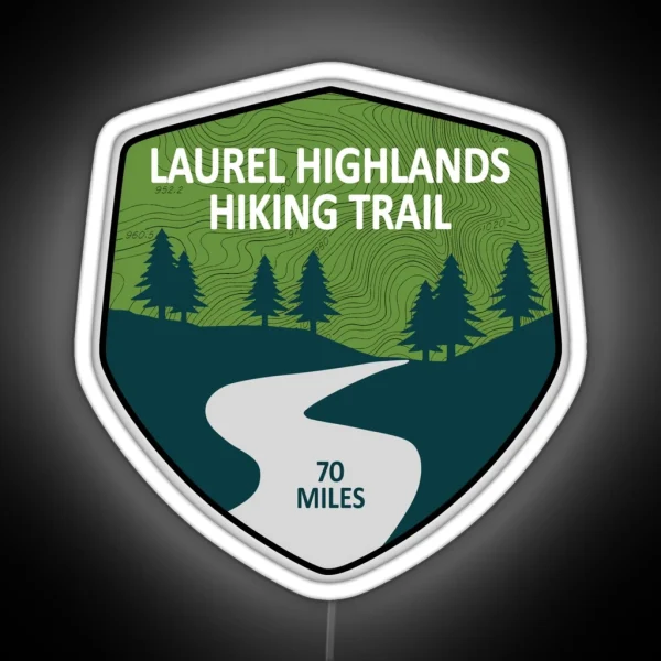 Laurel Highlands Hiking Trail RGB Neon Sign