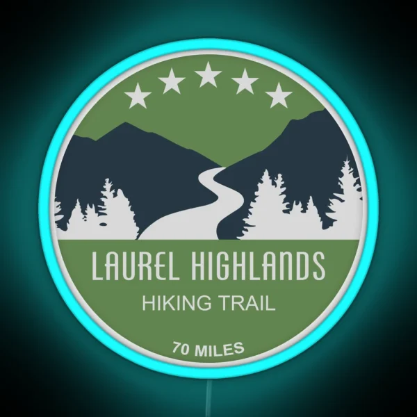 Laurel Highlands Hiking Trail RGB Neon Sign