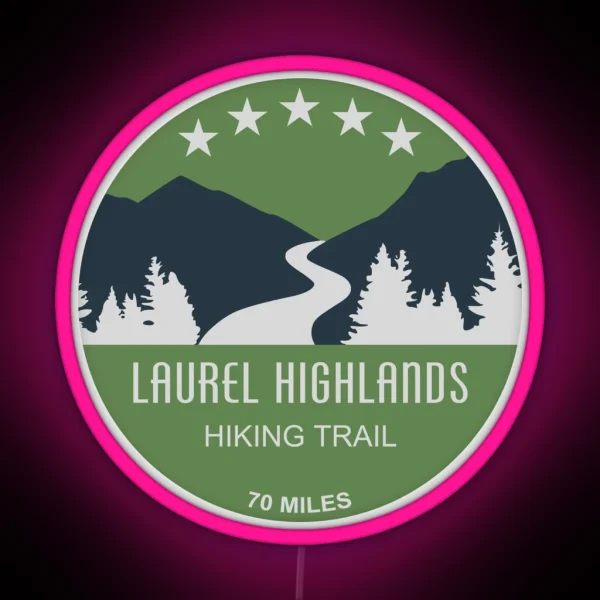 Laurel Highlands Hiking Trail RGB Neon Sign