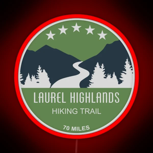 Laurel Highlands Hiking Trail RGB Neon Sign