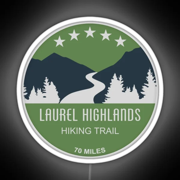 Laurel Highlands Hiking Trail RGB Neon Sign