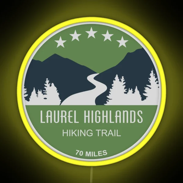 Laurel Highlands Hiking Trail RGB Neon Sign