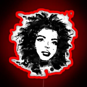Lauryn Hill Monochrome RGB Neon Sign