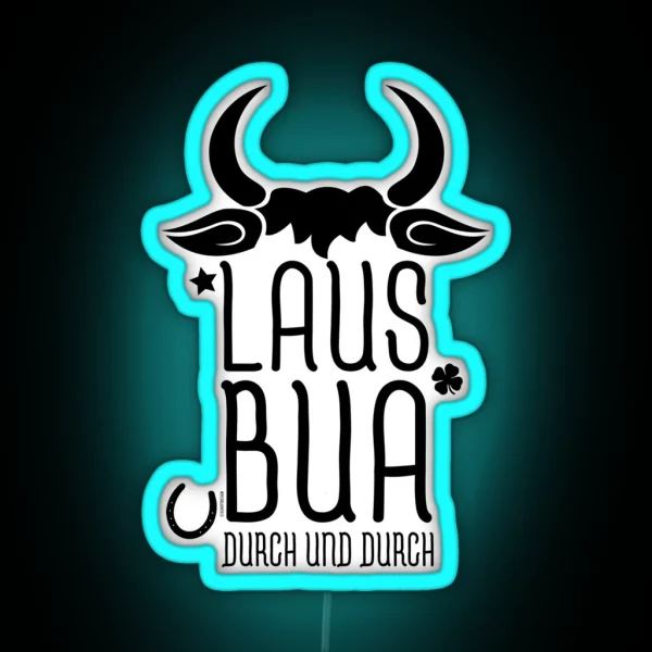 LAUSBUA Bavarian Quote RGB Neon Sign