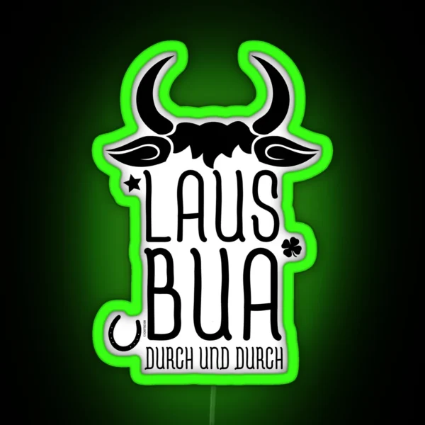 LAUSBUA Bavarian Quote RGB Neon Sign