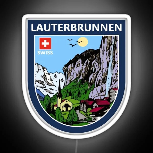 Lauterbrunnen Valley Swiss Alps RGB Neon Sign