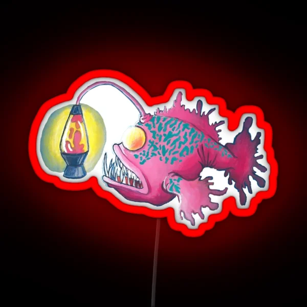Lava Lamp Anglerfish RGB Neon Sign