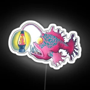 Lava Lamp Anglerfish RGB Neon Sign