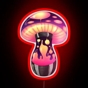 Lava Lamp Mushroom RGB Neon Sign