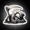 Lazy Reaper Not Today Graphic Tee RGB Neon Sign - Image 4
