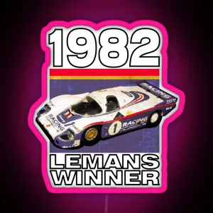 Le Mans 1982 Winner RGB Neon Sign