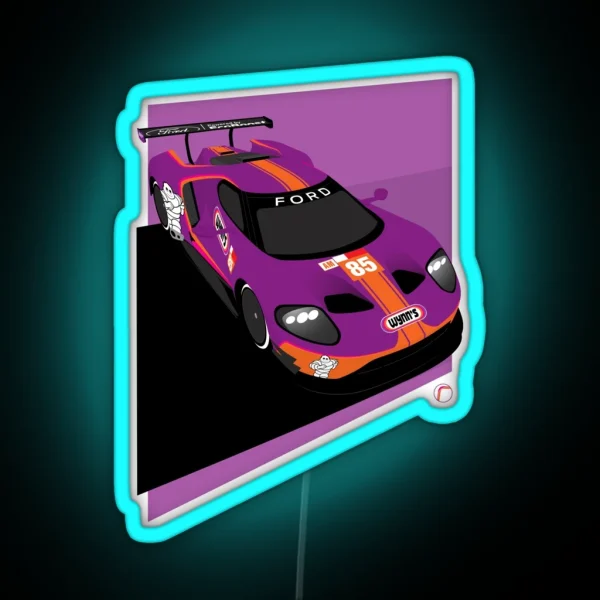 Le Mans Ford GT 85 RGB Neon Sign