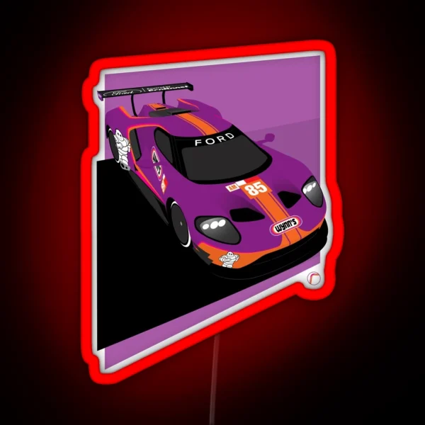 Le Mans Ford GT 85 RGB Neon Sign