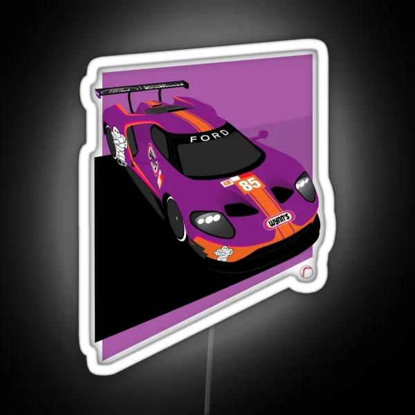 Le Mans Ford GT 85 RGB Neon Sign